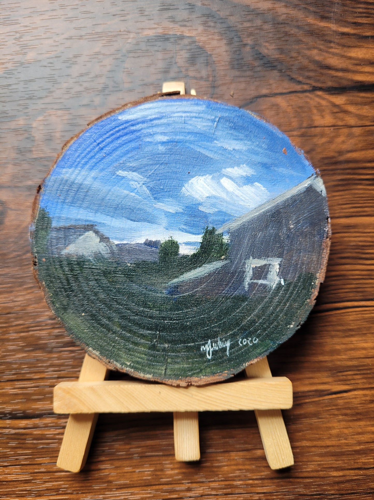 Mini Log & Easel - Original Paintings