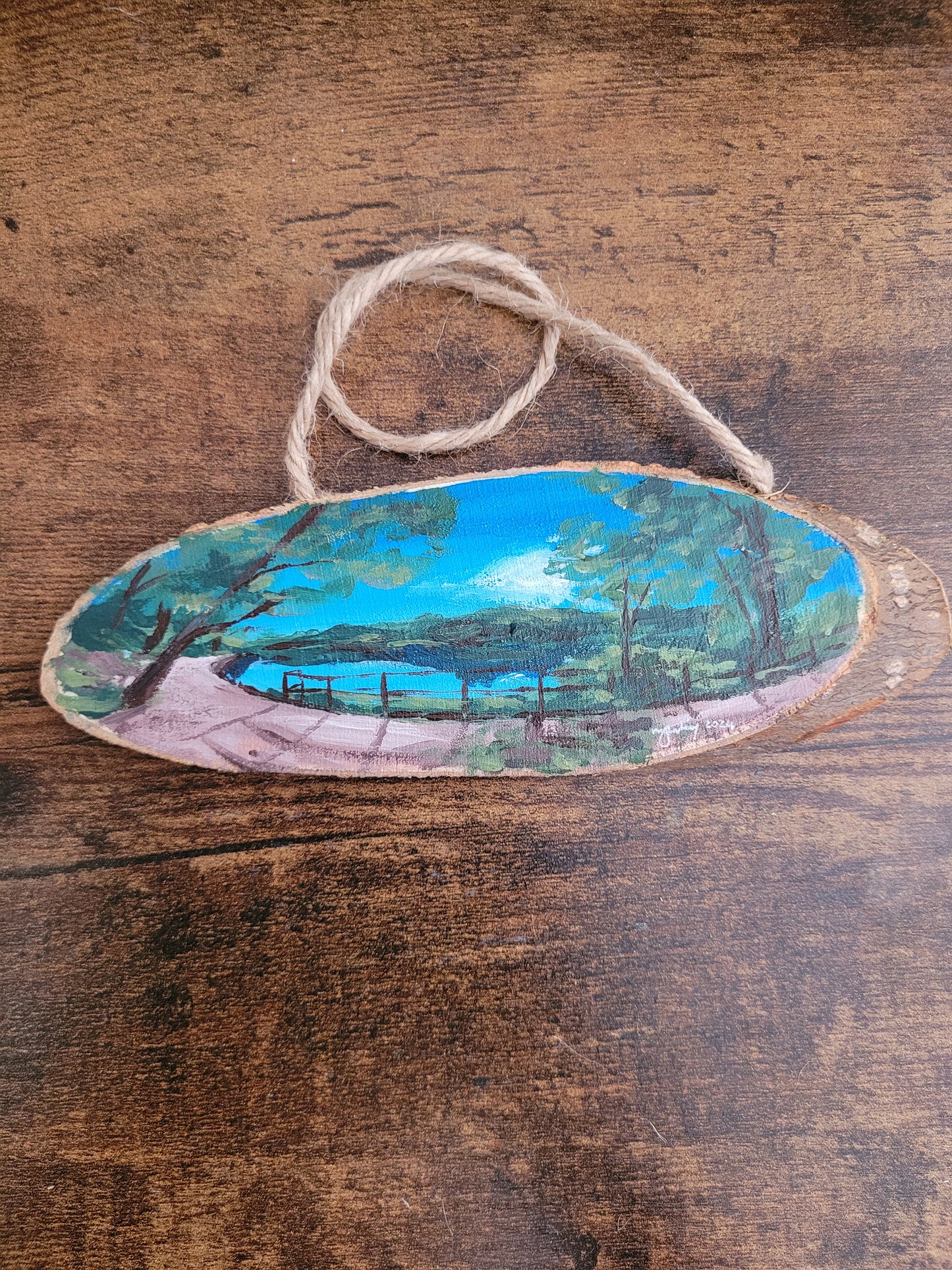 Hanging Log Paintings