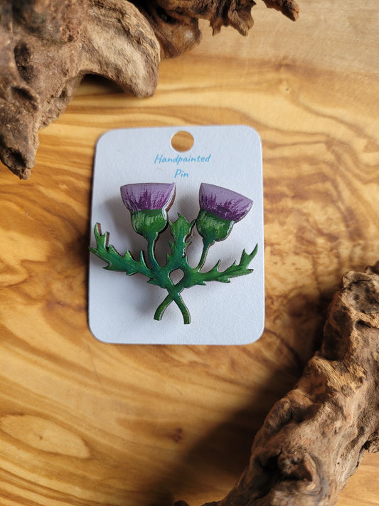 Thistle Pins - Original Painted Pins