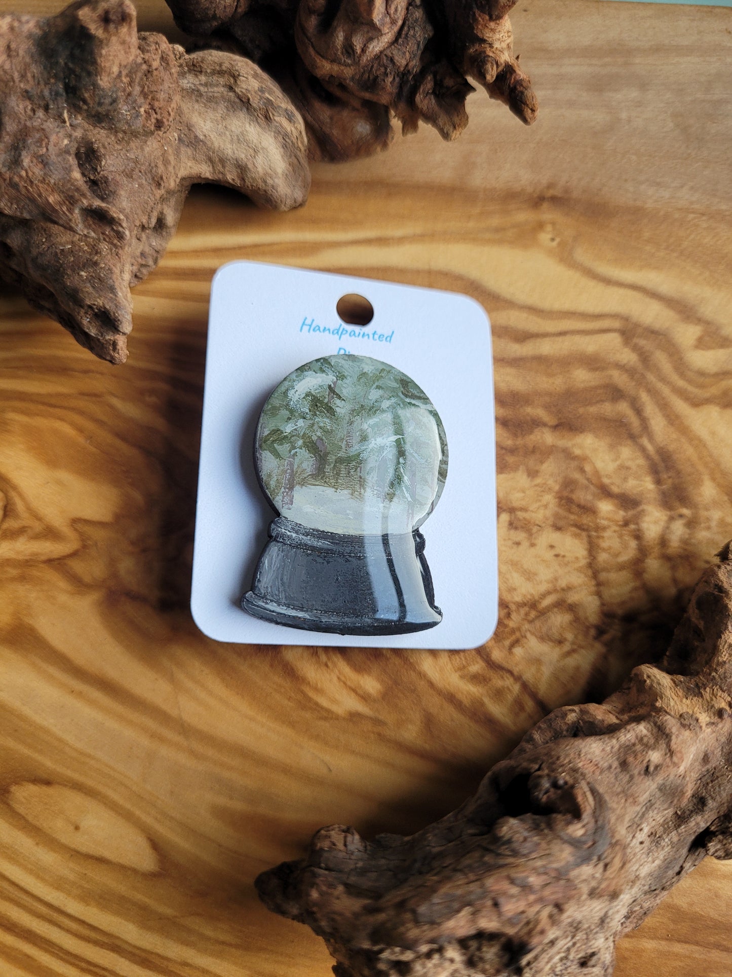 Snowglobe Pins - Original Painted Pins