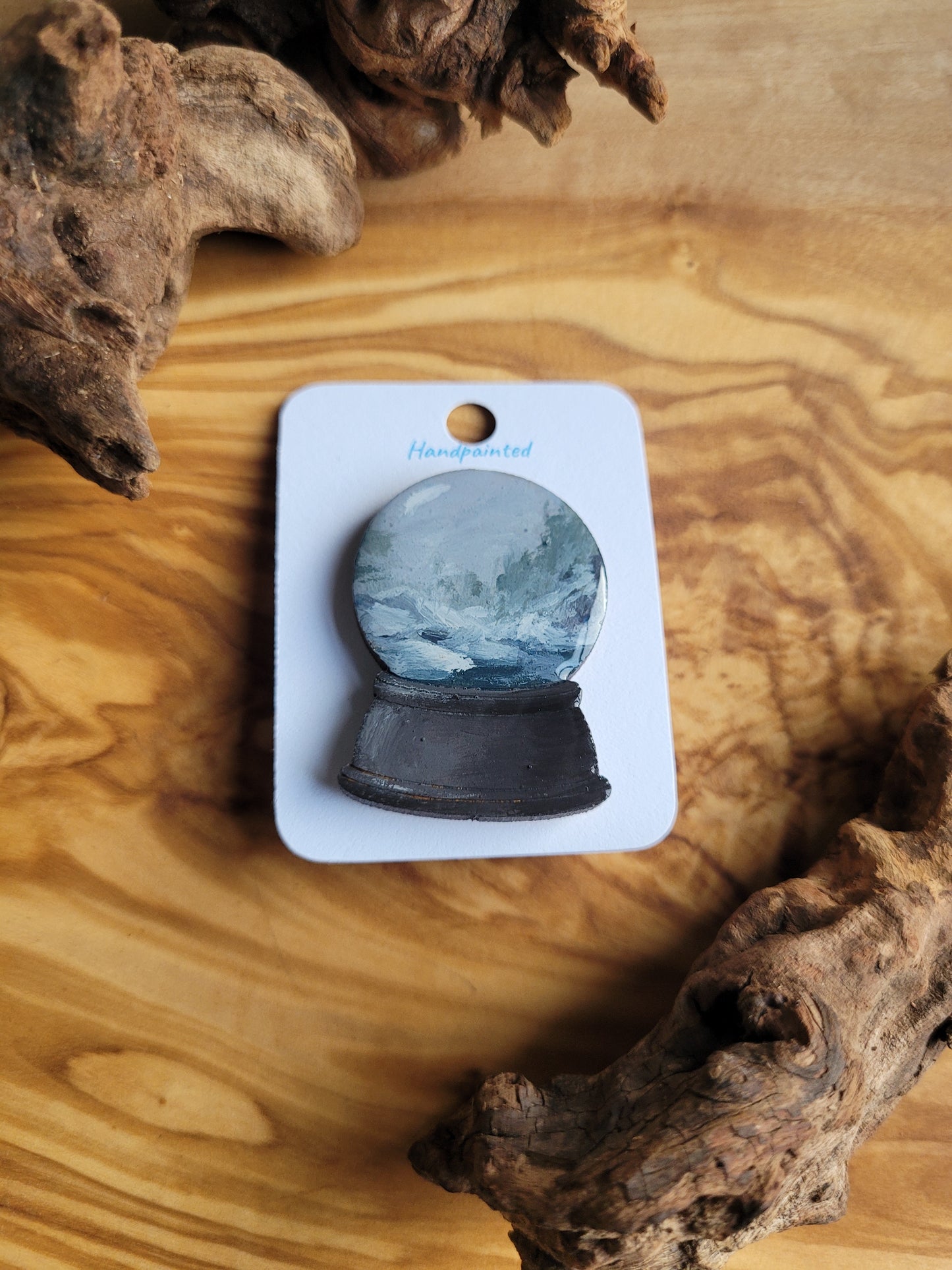 Snowglobe Pins - Original Painted Pins
