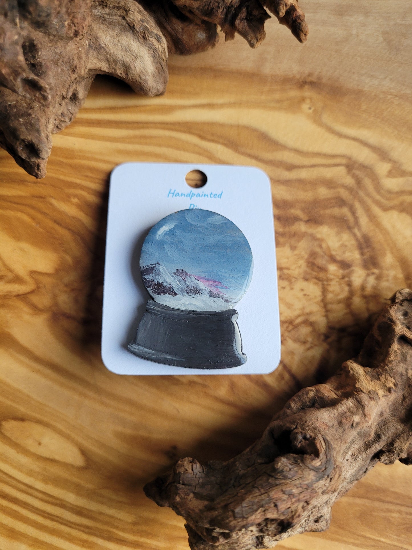 Snowglobe Pins - Original Painted Pins