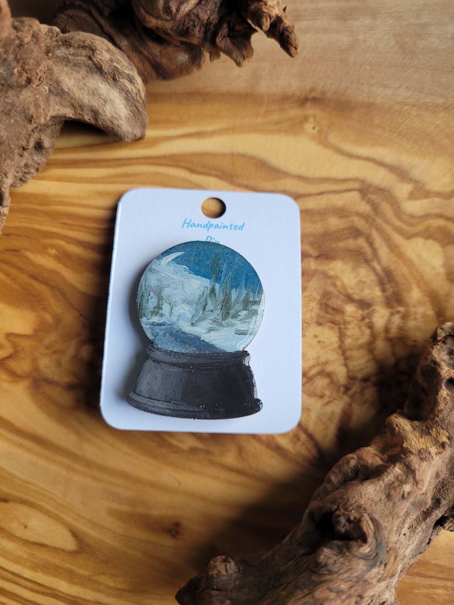 Snowglobe Pins - Original Painted Pins