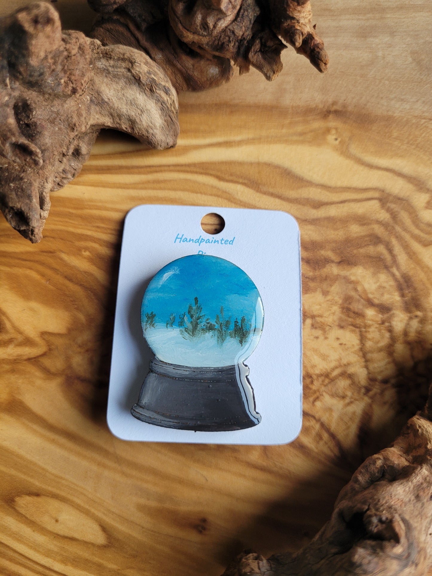 Snowglobe Pins - Original Painted Pins