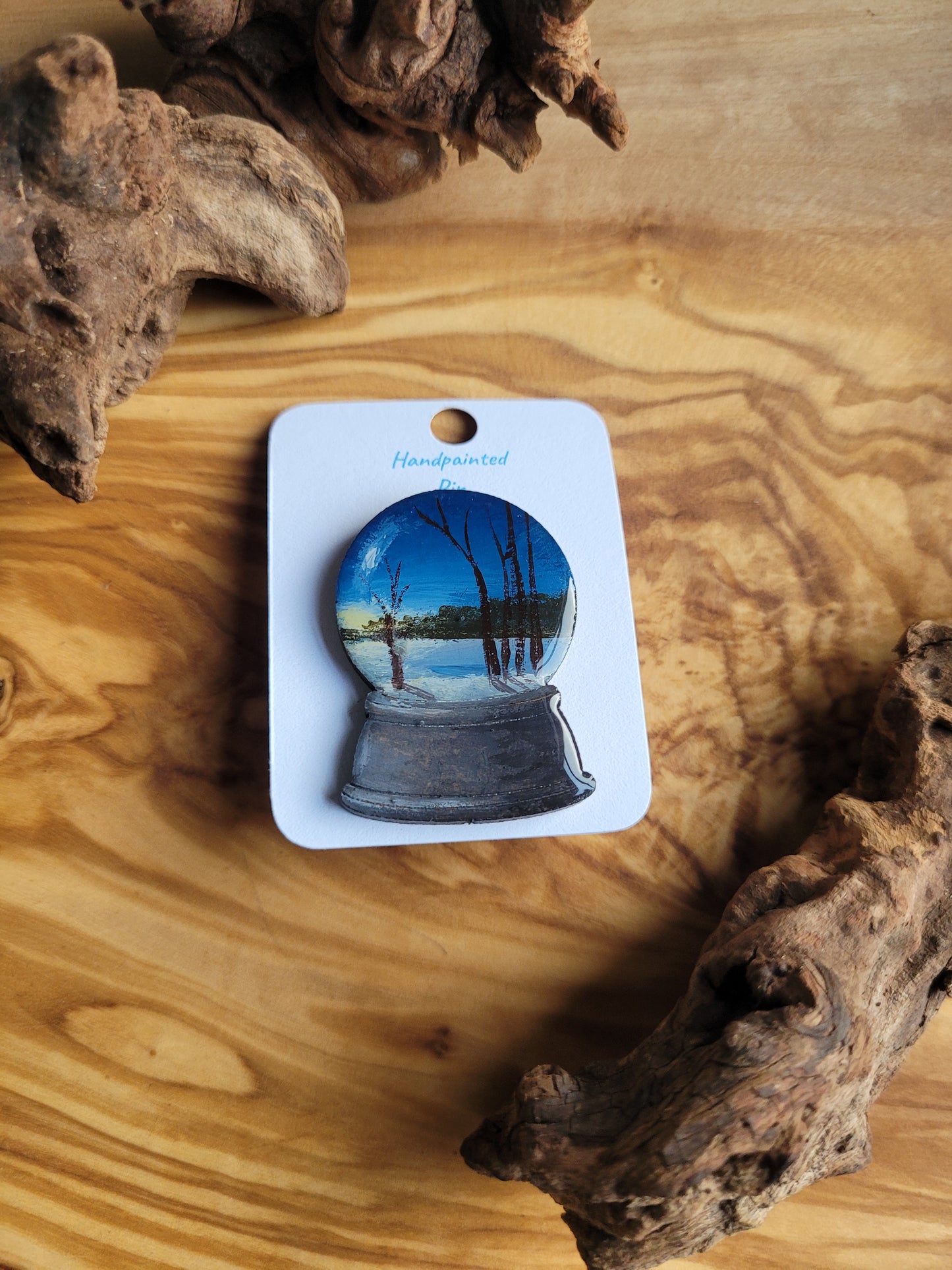 Snowglobe Pins - Original Painted Pins