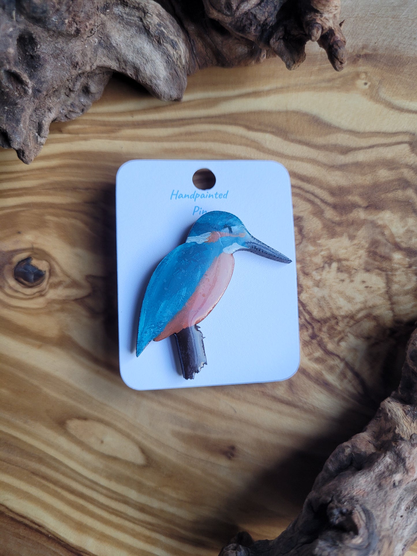 Kingfisher Pins - Original Painted Pins