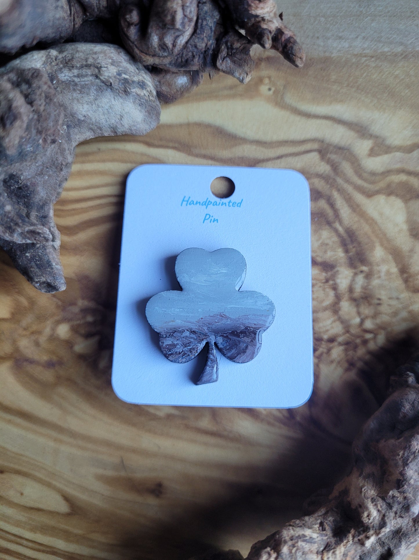 Shamrock Clover Pins - Original Painted Pins