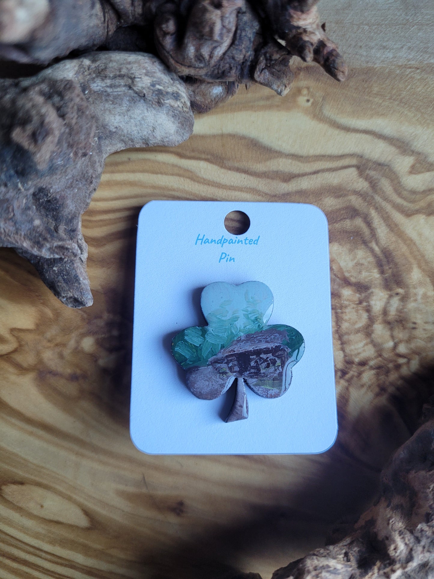 Shamrock Clover Pins - Original Painted Pins