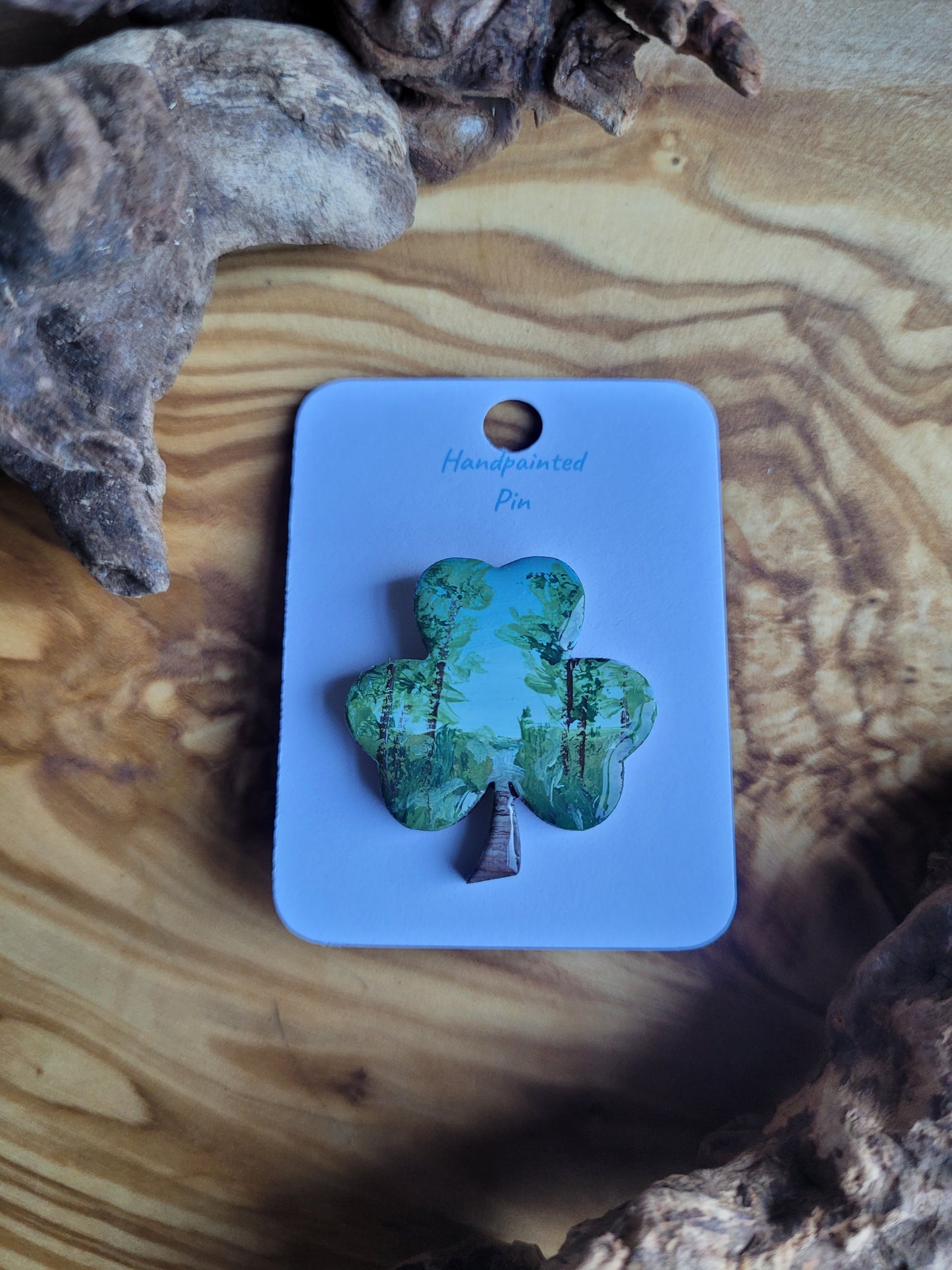 Shamrock Clover Pins - Original Painted Pins