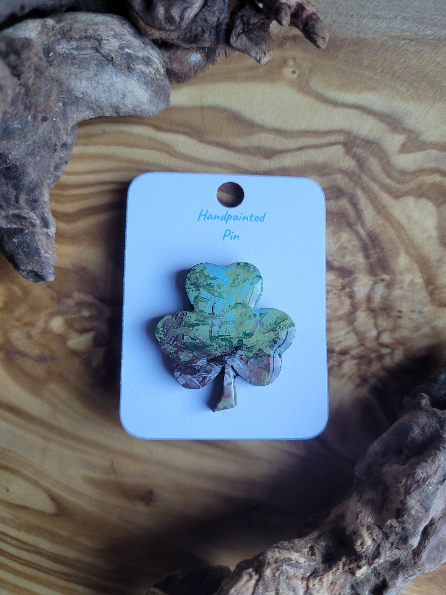 Shamrock Clover Pins - Original Painted Pins