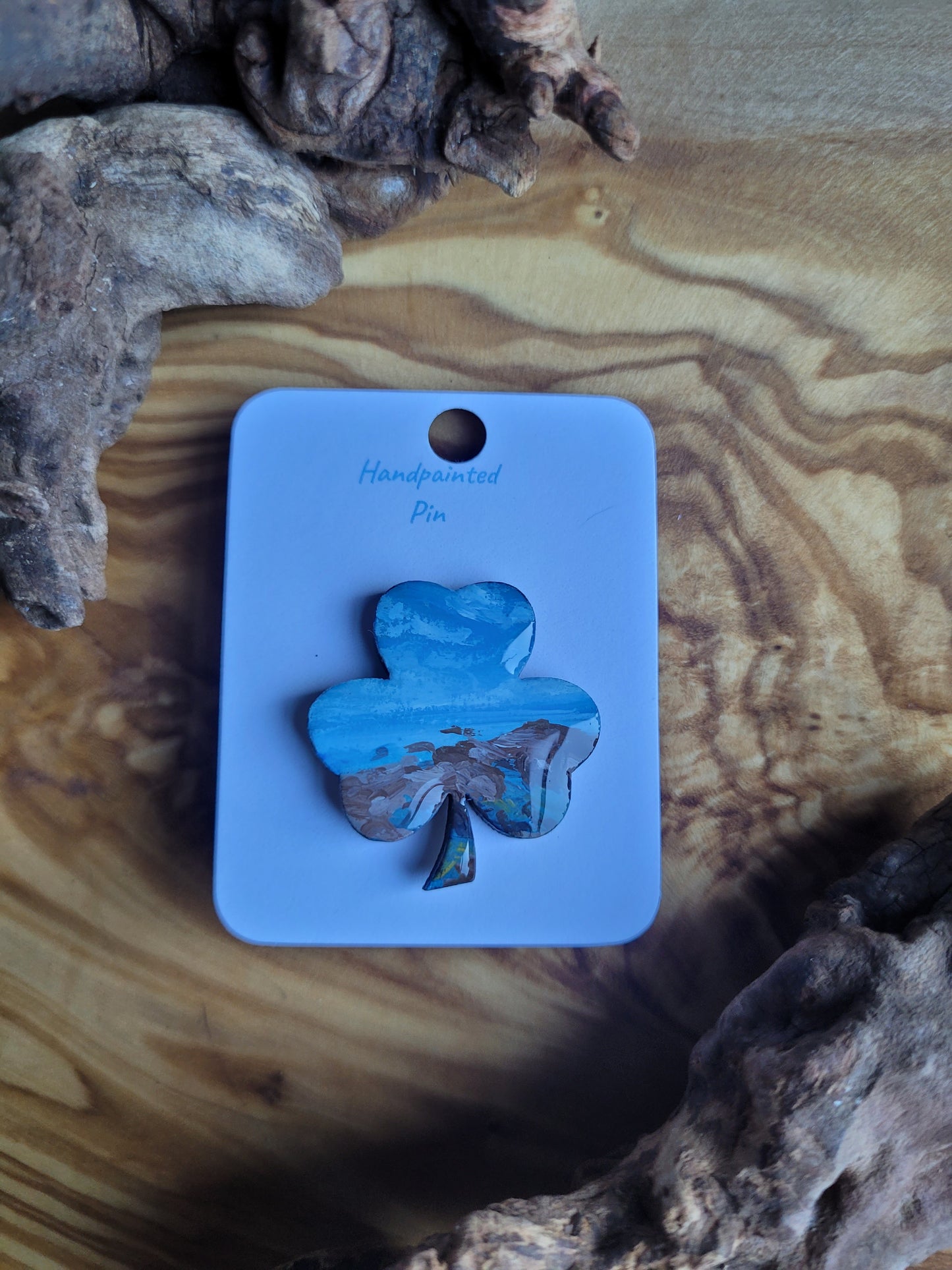 Shamrock Clover Pins - Original Painted Pins