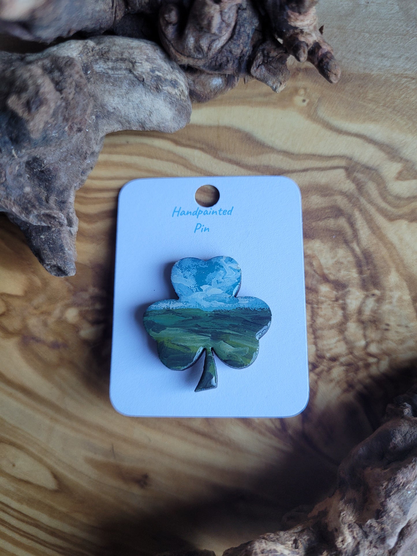 Shamrock Clover Pins - Original Painted Pins