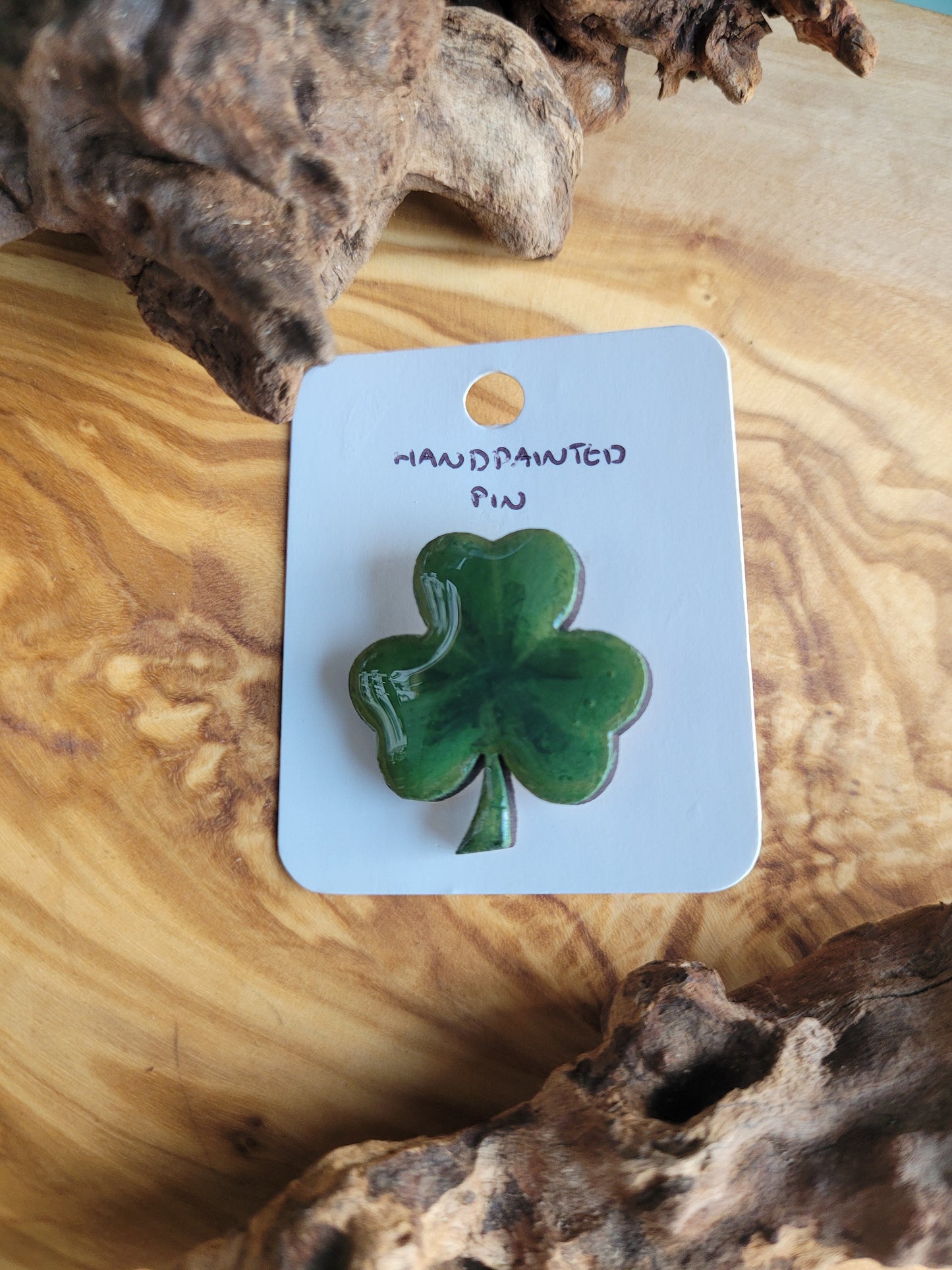 Shamrock Clover Pins - Original Painted Pins