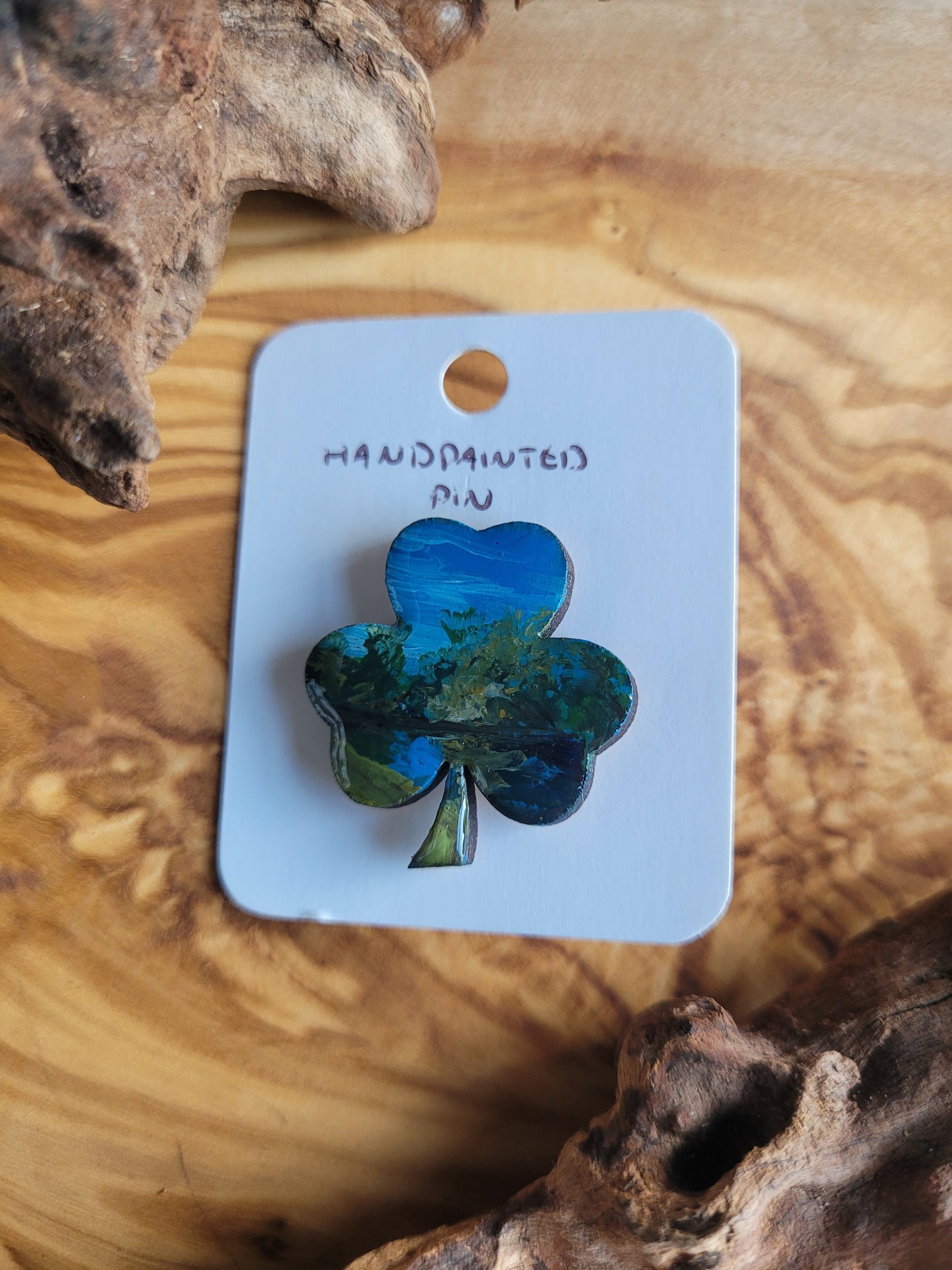Shamrock Clover Pins - Original Painted Pins
