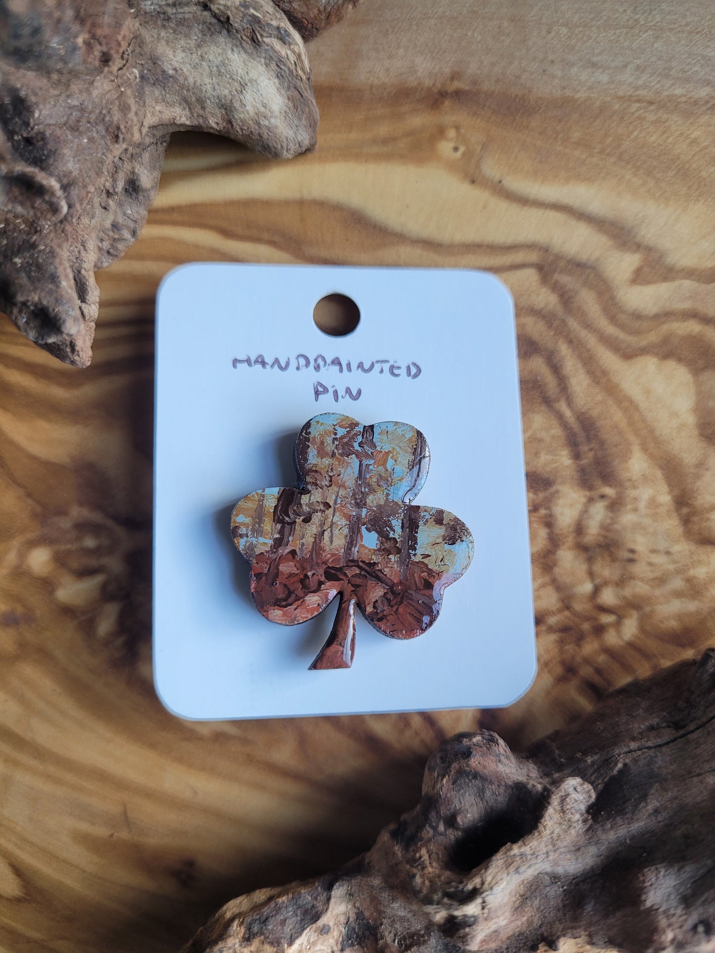 Shamrock Clover Pins - Original Painted Pins