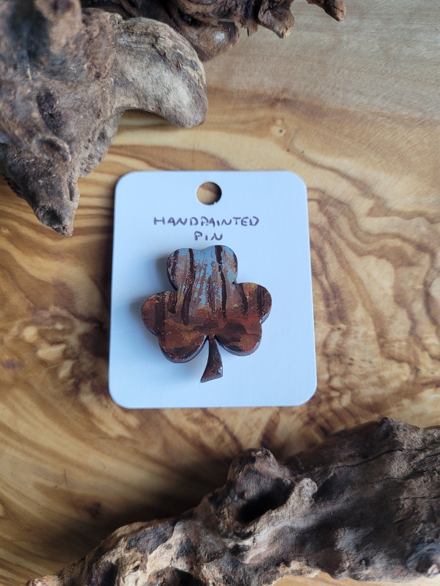 Shamrock Clover Pins - Original Painted Pins