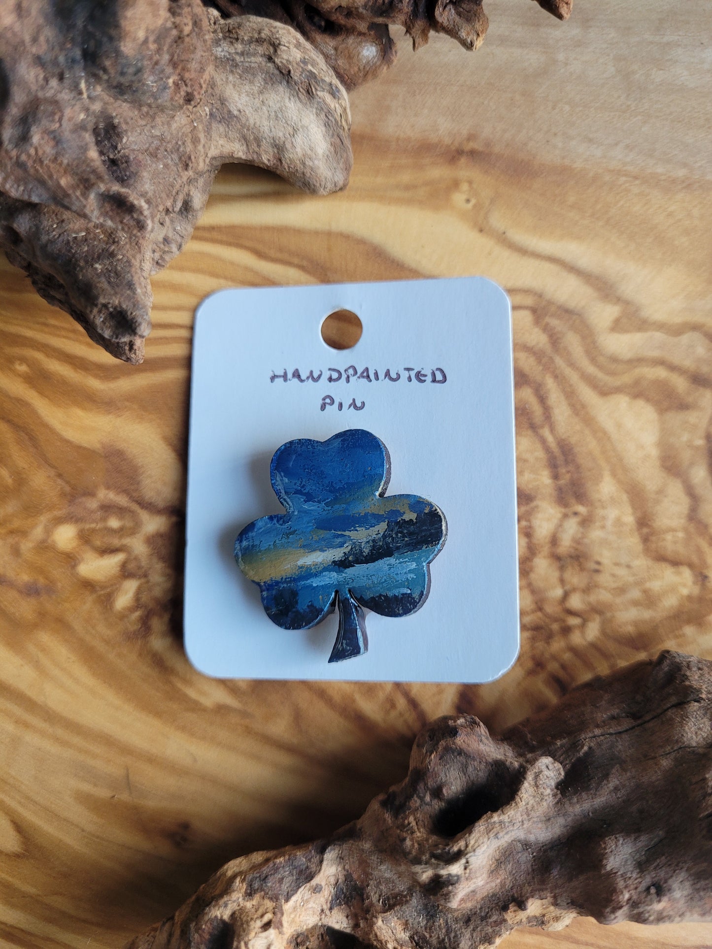 Shamrock Clover Pins - Original Painted Pins