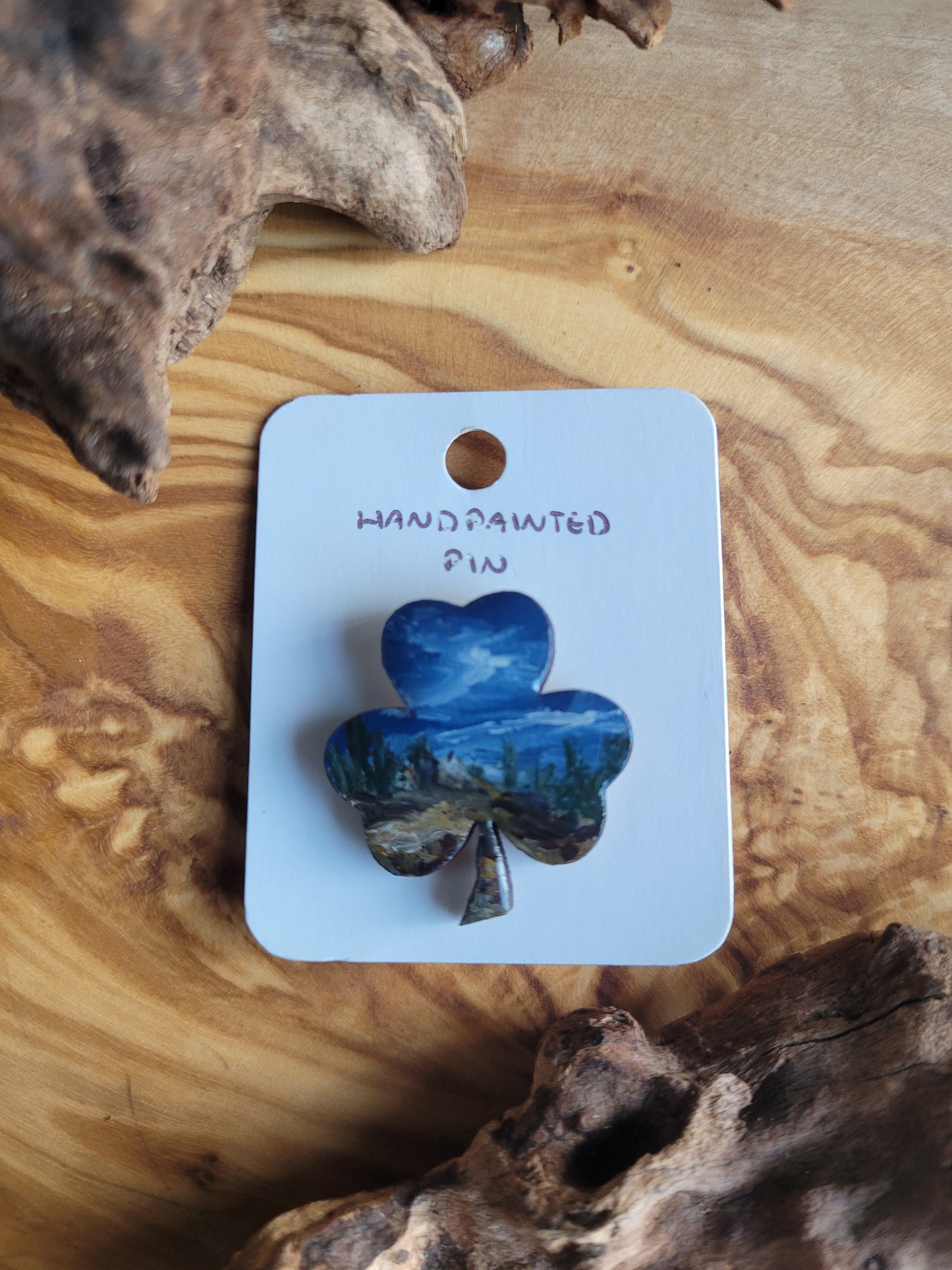 Shamrock Clover Pins - Original Painted Pins