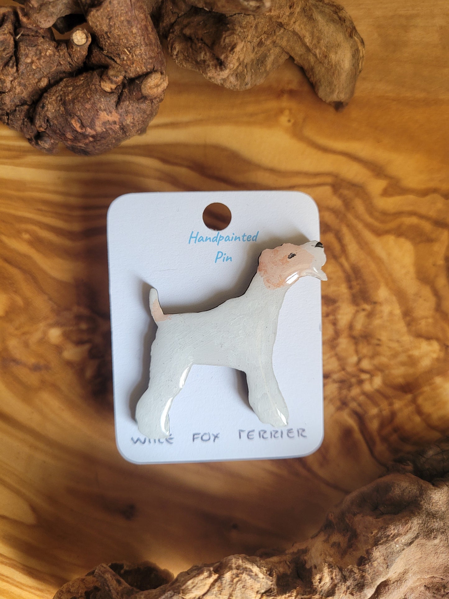 Wire Fox Terrier - Original Painted Pins