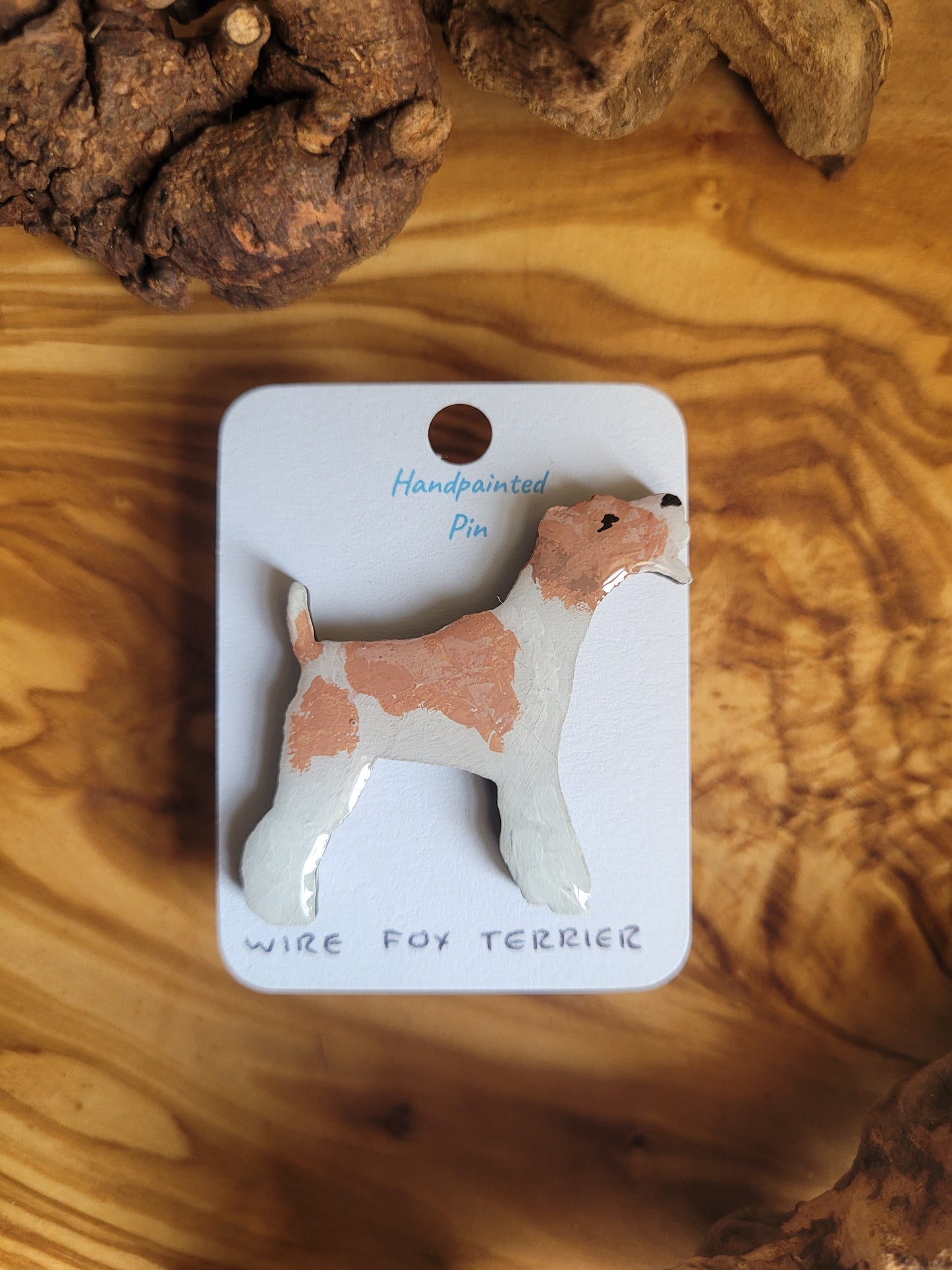 Wire Fox Terrier - Original Painted Pins