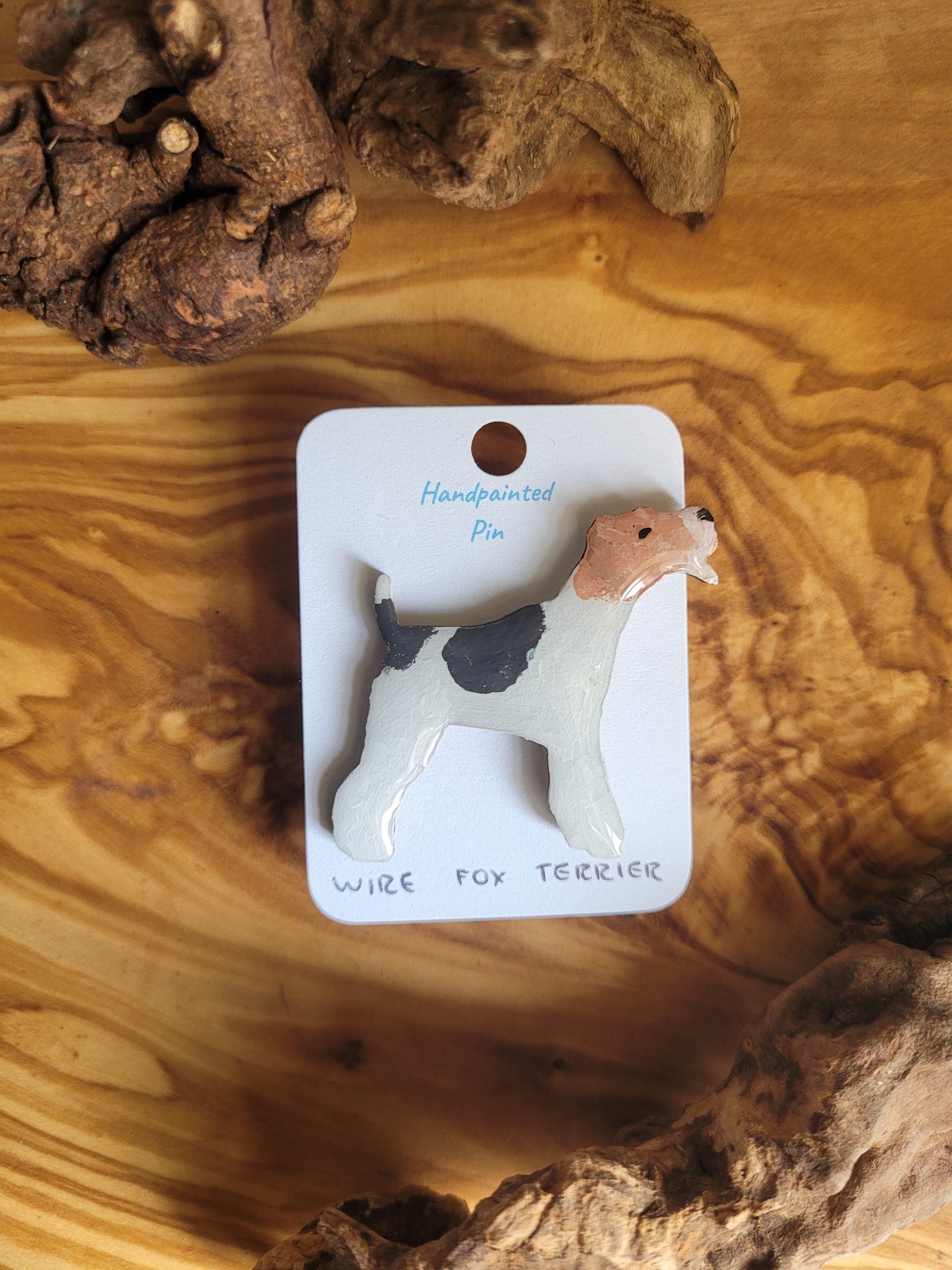 Wire Fox Terrier - Original Painted Pins