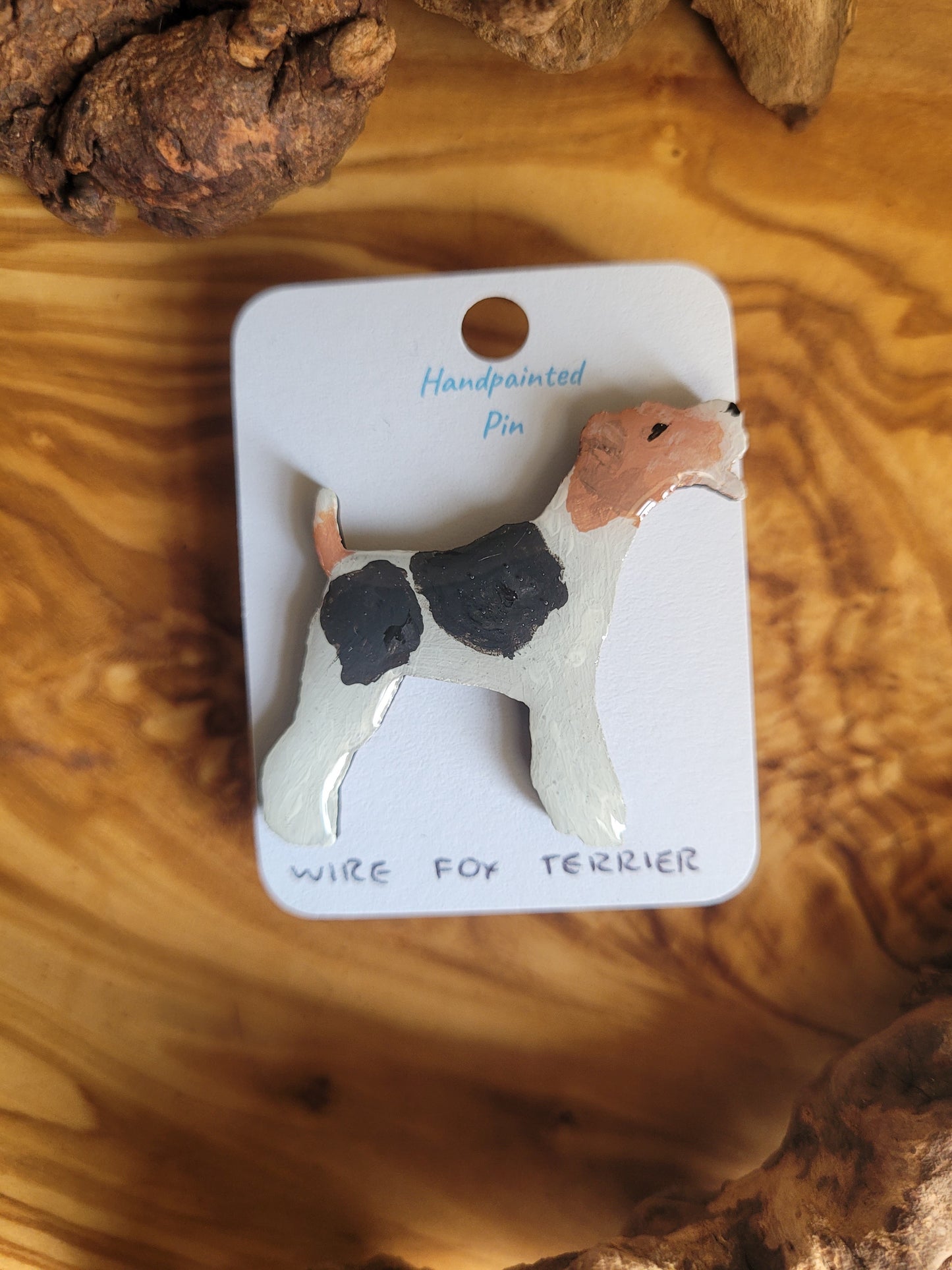 Wire Fox Terrier - Original Painted Pins