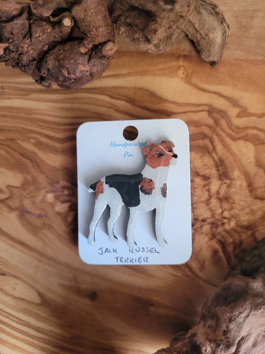 Jack Russel Terrier Pins - Original Painted Pins