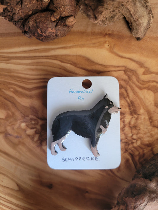 Schipperke Pins - Original Painted Pins