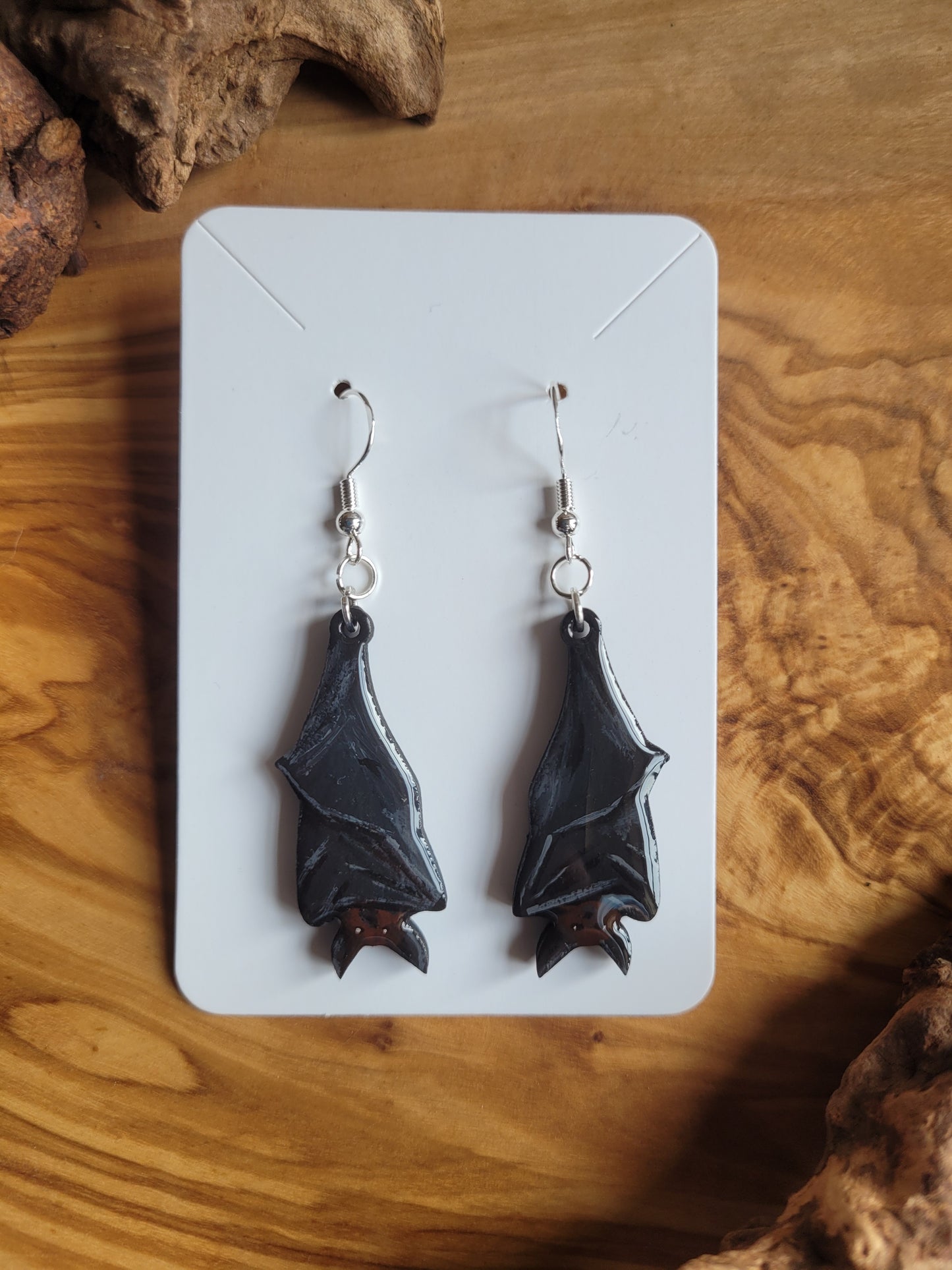 Bat Earrings - Original Painted Earrings