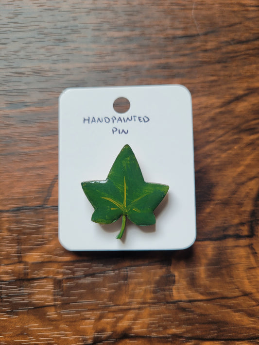 Painted Ivy Leaf Pins