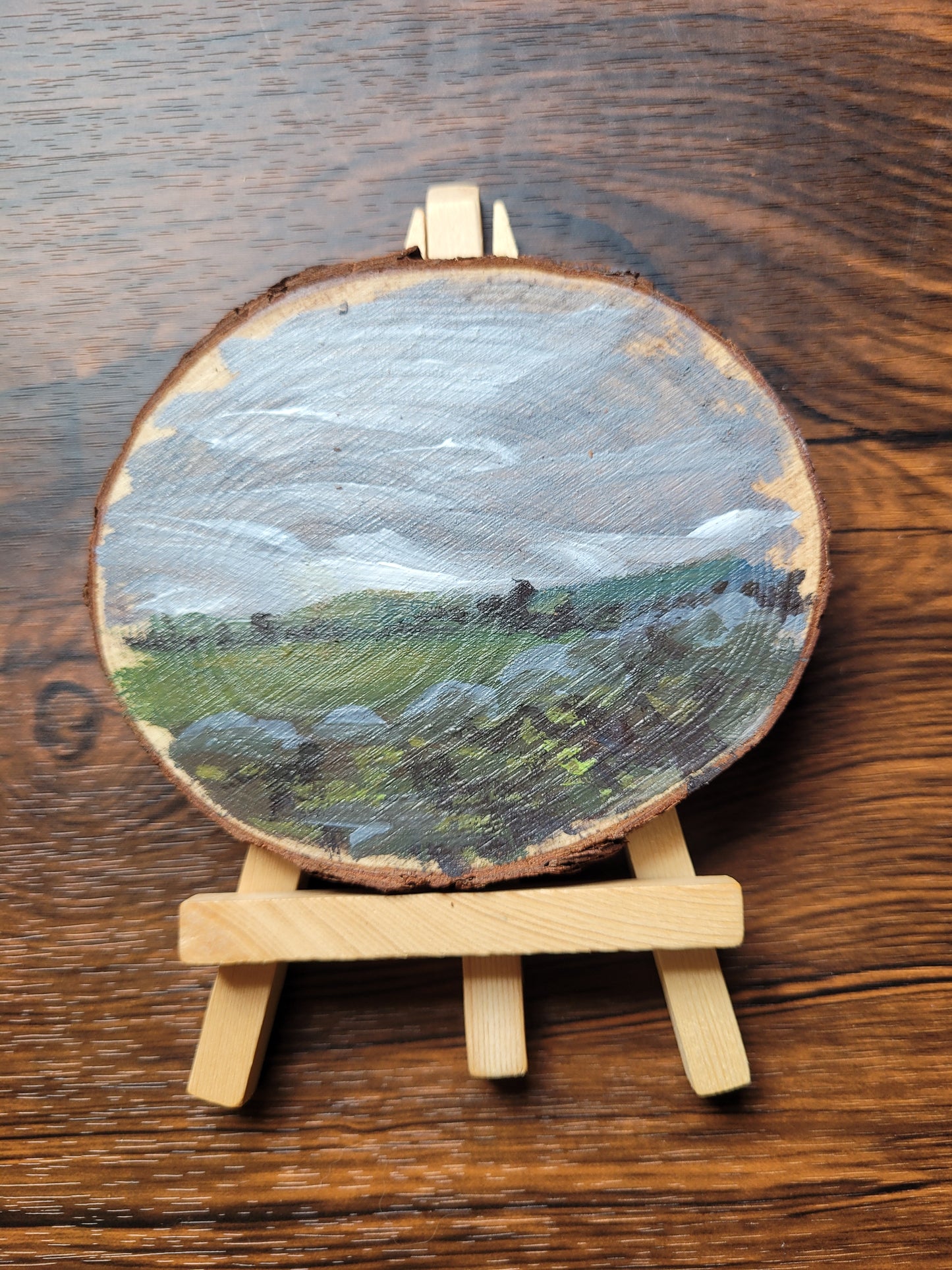 Mini Log & Easel - Original PAintings