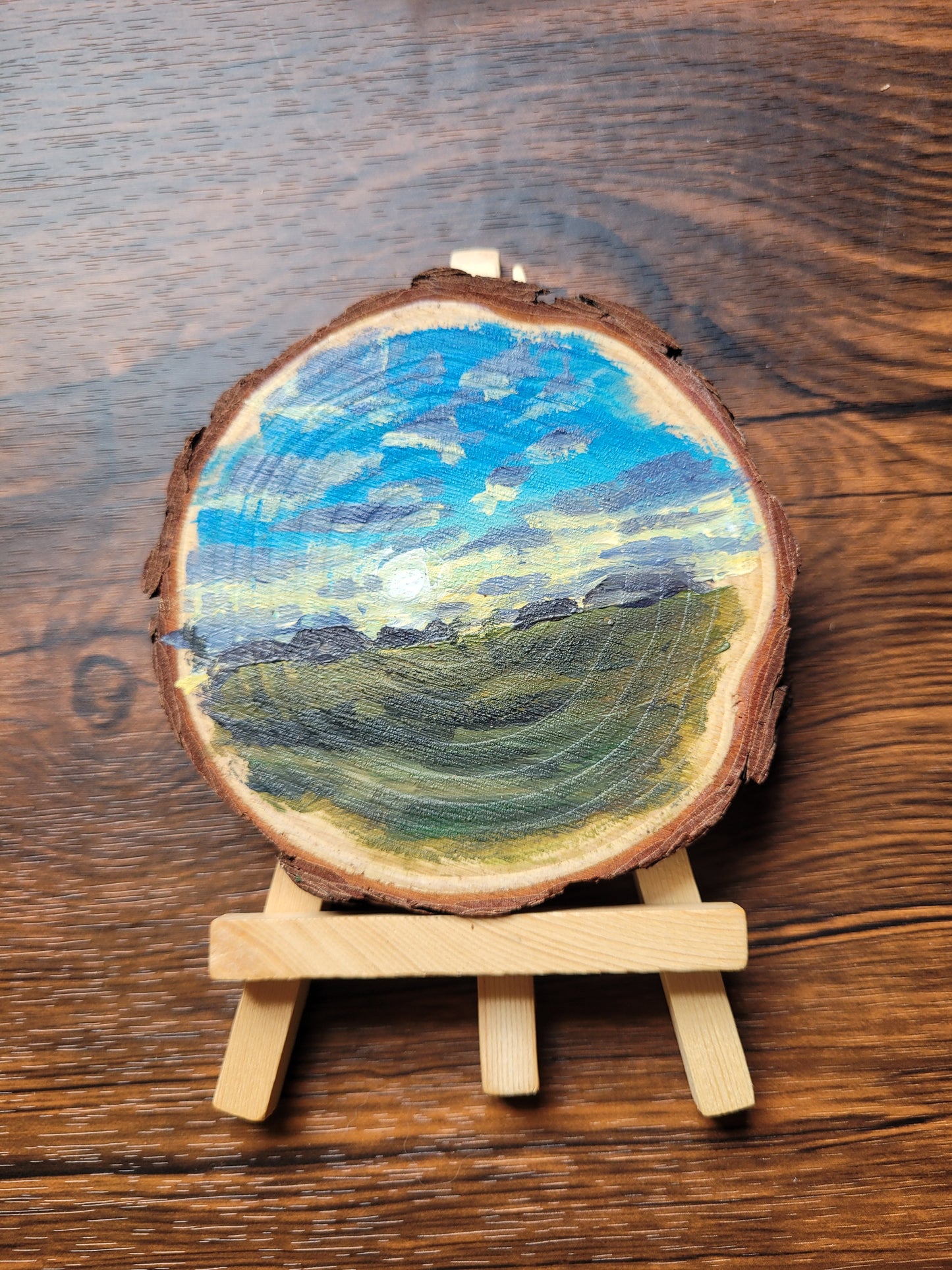 Mini Log & Easel - Original PAintings