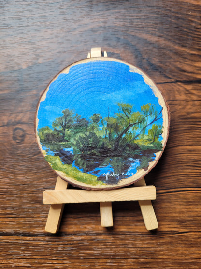 Mini Log & Easel - Original Paintings