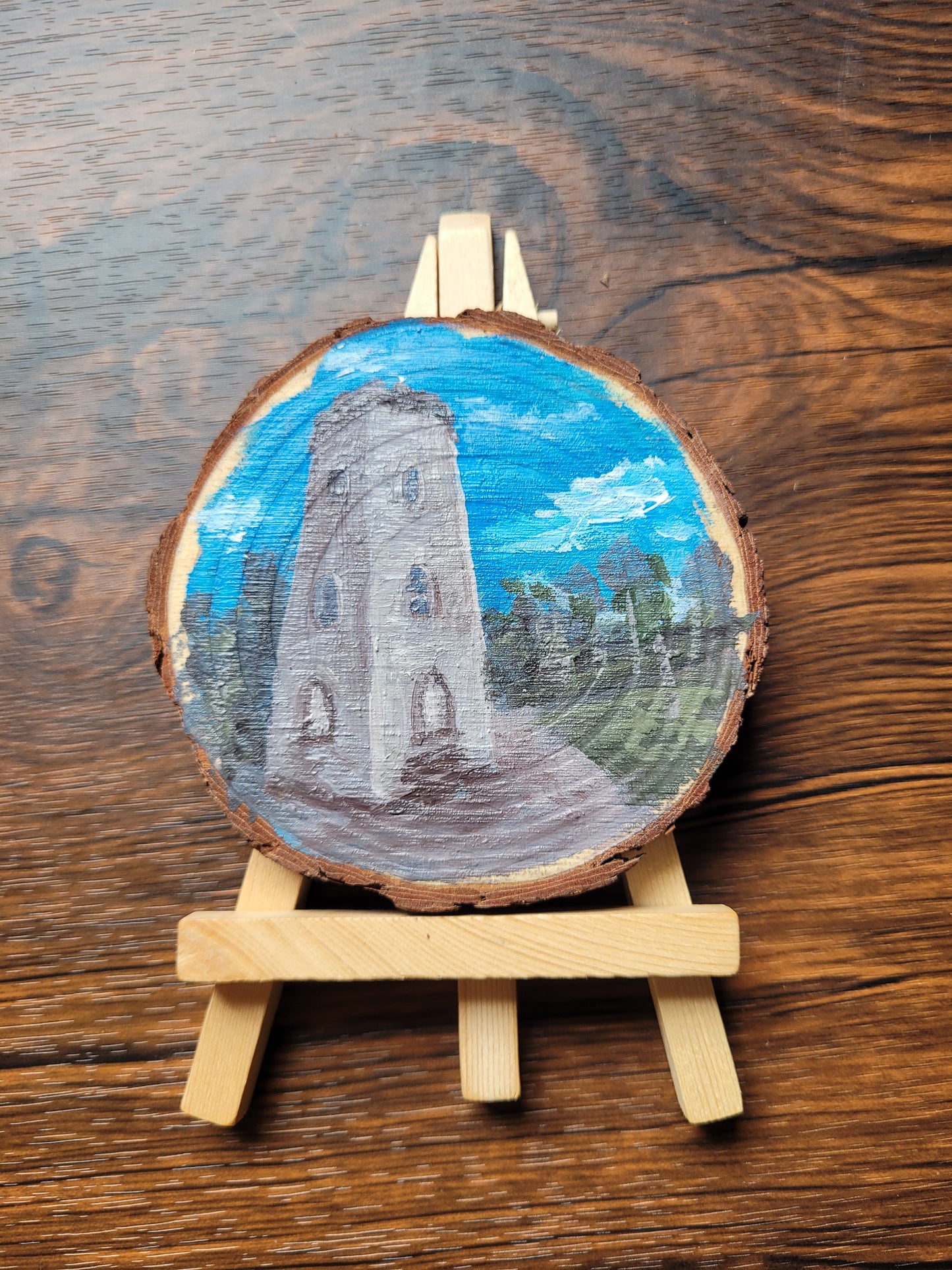 Mini Log & Easel - Original PAintings