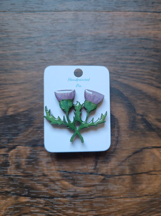 Painted Thistle Pins