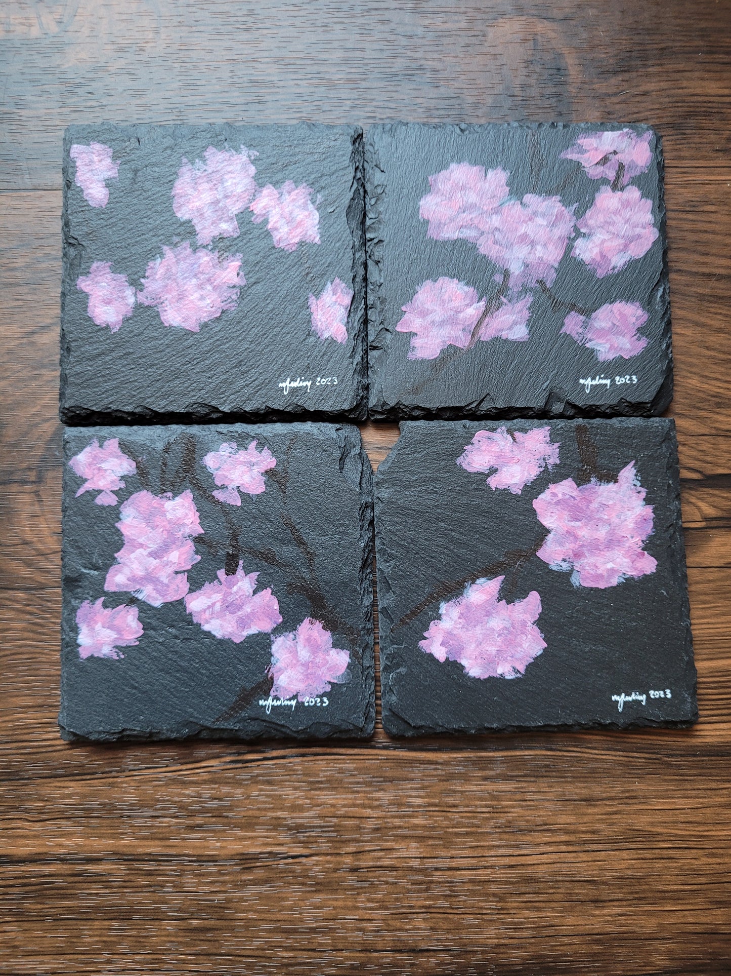 Slate & Ceramic Coaster Sets - Original Paintings