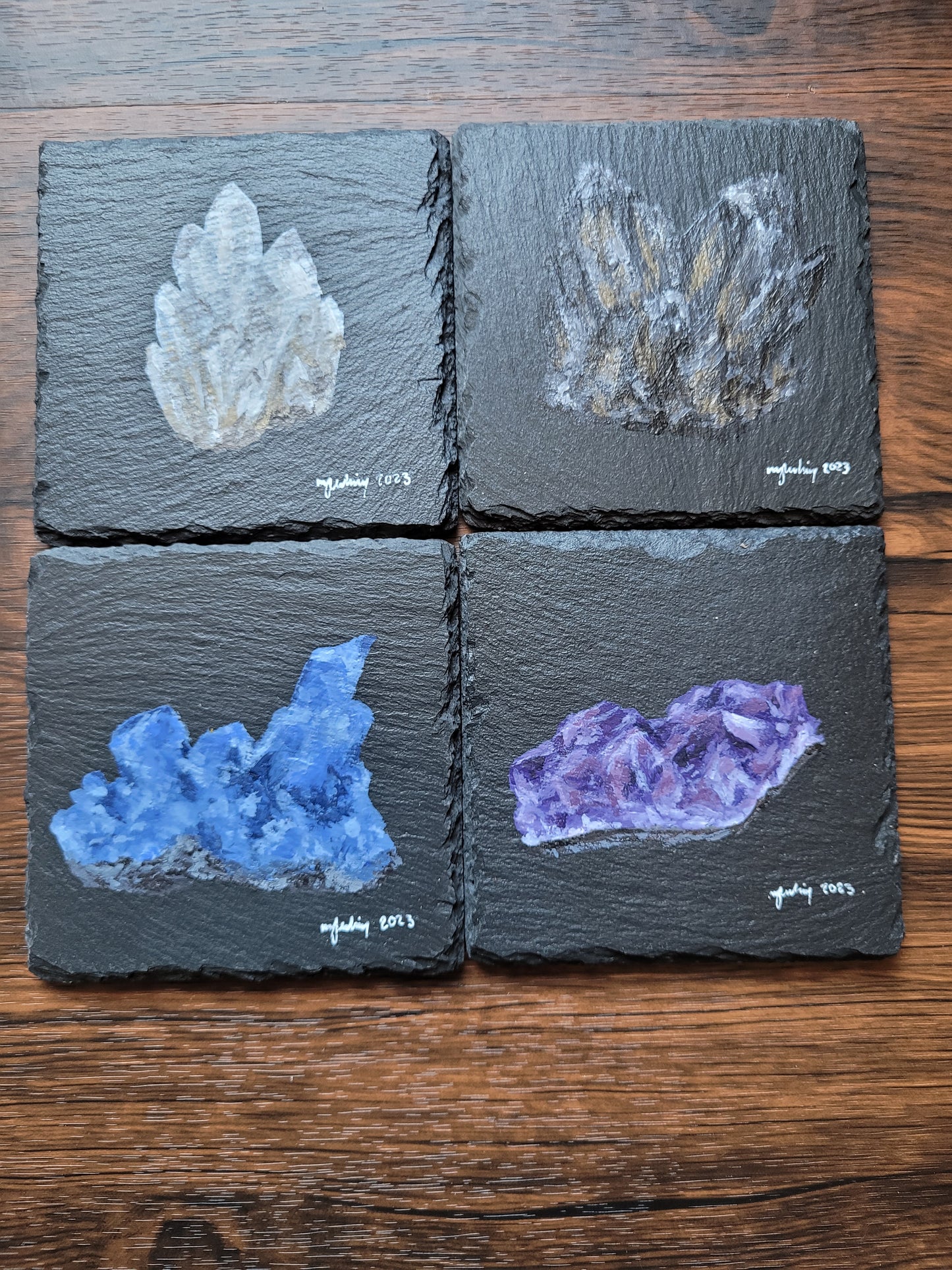 Slate & Ceramic Coaster Sets - Original Paintings