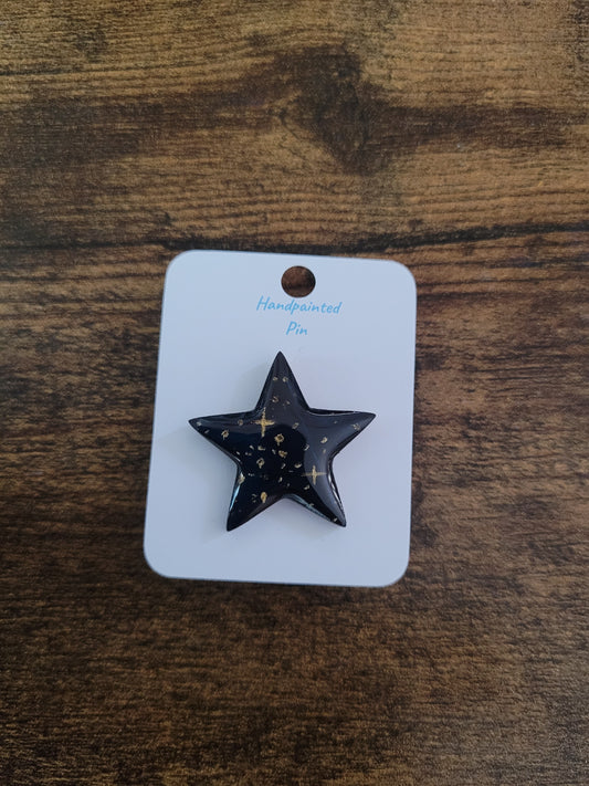 Painted Star Pins