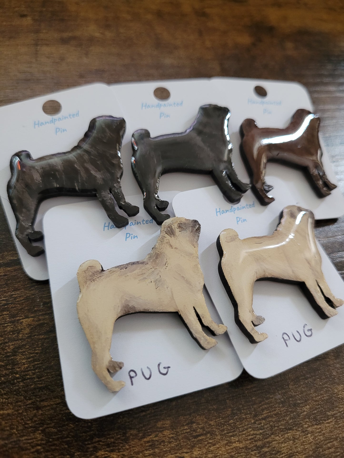 Pug Pins - Original Painted Pins