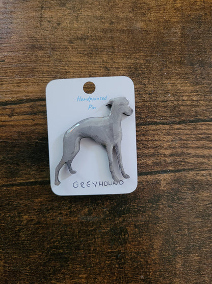 Greyhound Pins - Original Painted Pins