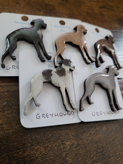 Greyhound Pins - Original Painted Pins