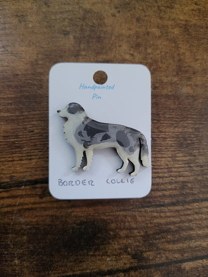 Border Collie Pins - Original Painted Pins