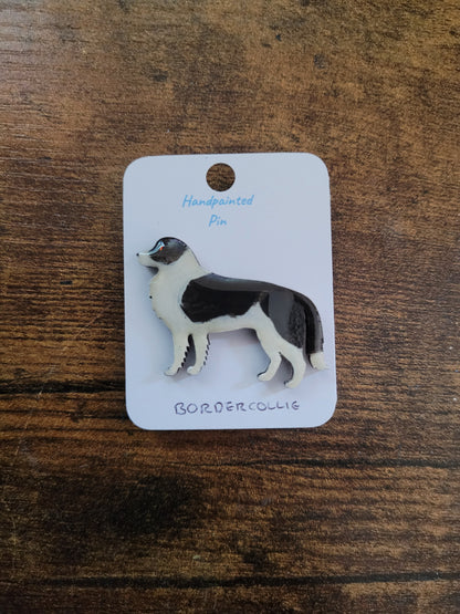 Border Collie Pins - Original Painted Pins