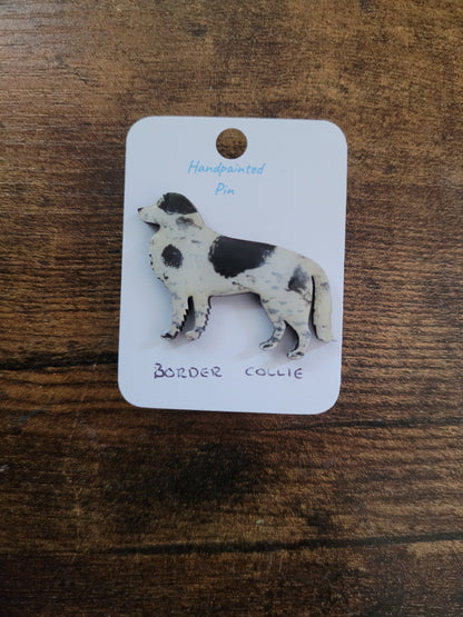 Border Collie Pins - Original Painted Pins