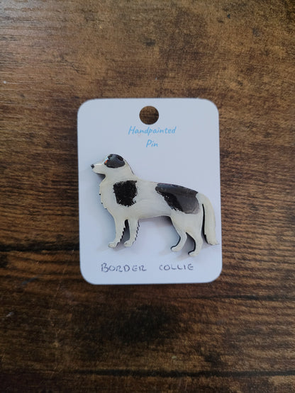 Border Collie Pins - Original Painted Pins