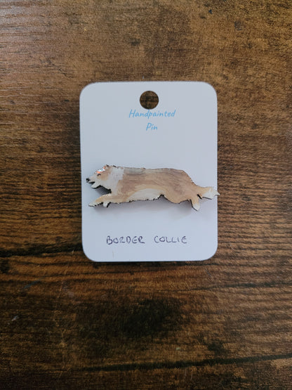 Border Collie Pins - Original Painted Pins