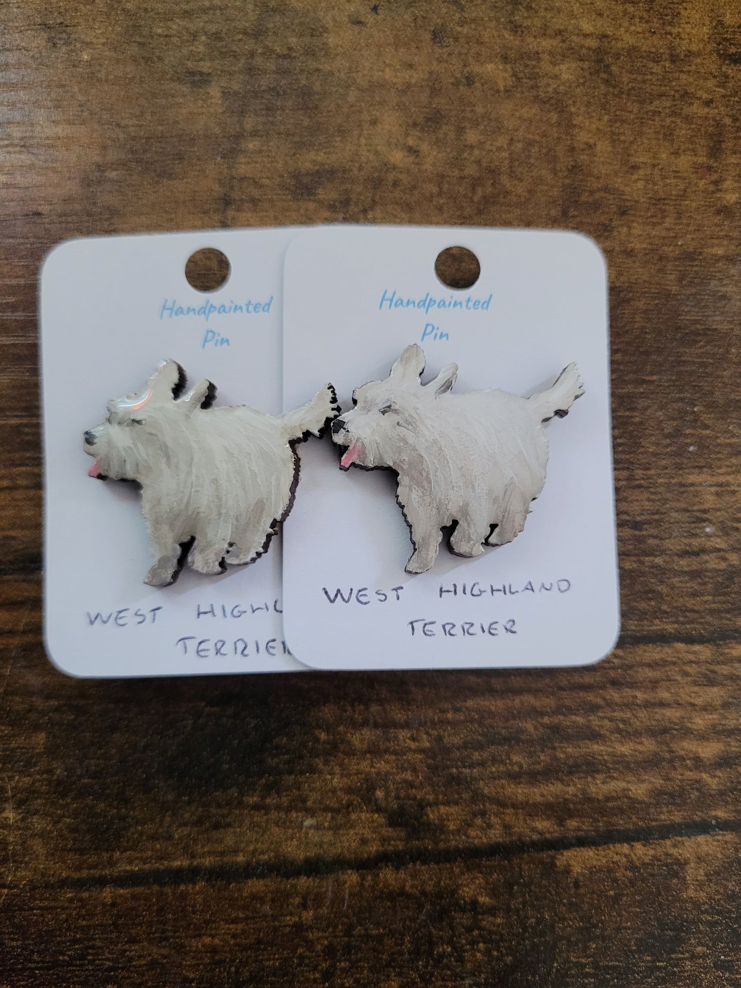 West Highland White Terrier Pins - Original Painted Pins