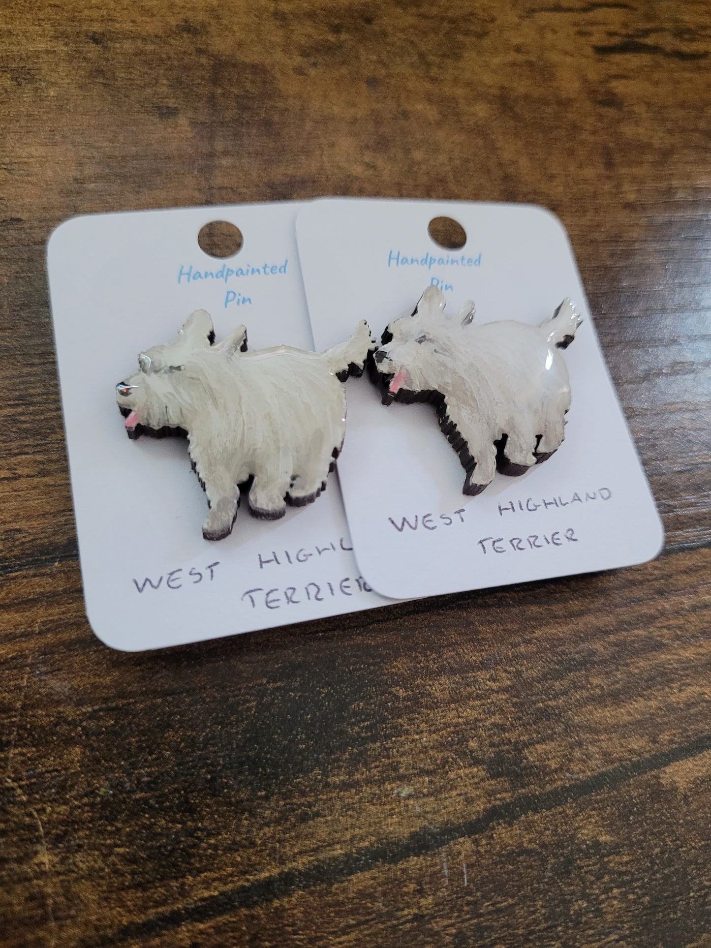 West Highland White Terrier Pins - Original Painted Pins