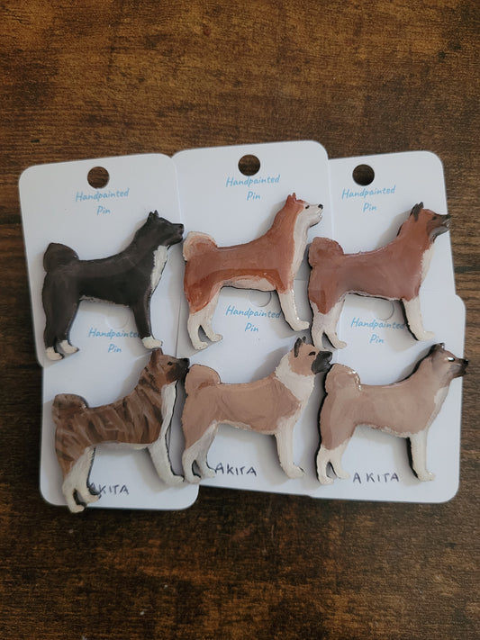 Akita Pins - Original Painted Pins