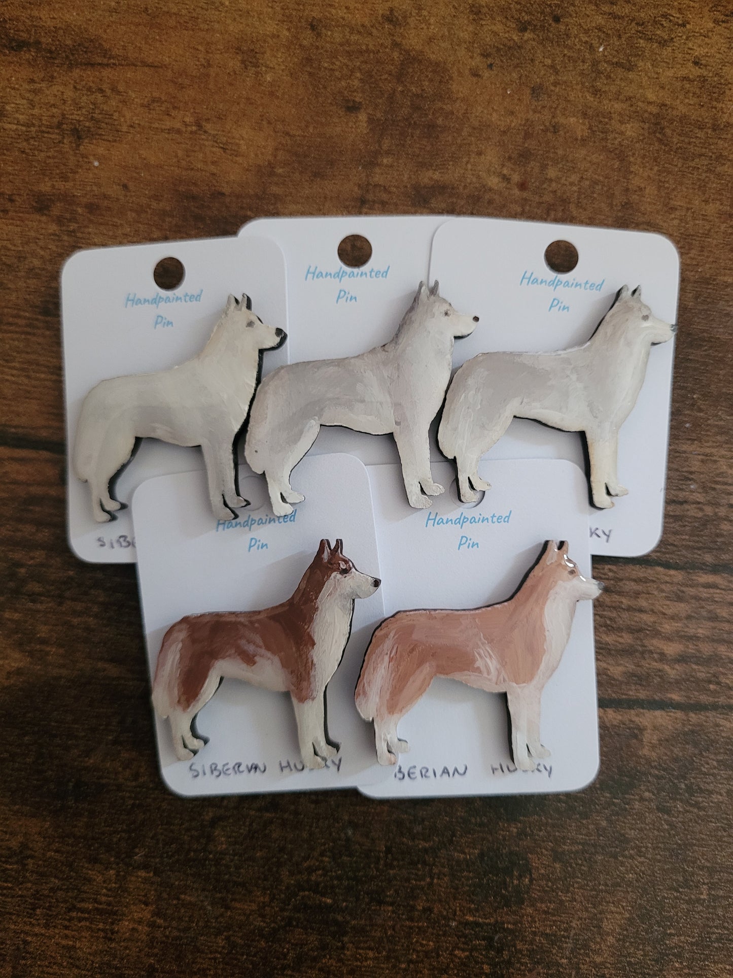 Siberian Husky Pins - Original Painted Pins